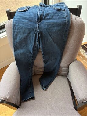 Abercrombie & Fitch Dark Wash Skinny Jeans - Deep Indigo
